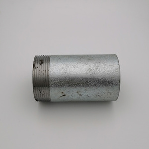 镀锌单头丝无缝单头外丝4分6分1寸镀锌加长单外丝水管接头100mm