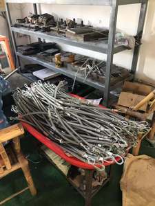 3/8寸95MM钢缆高压油管软管卡箍护套管防爆链弹簧流体软管护套