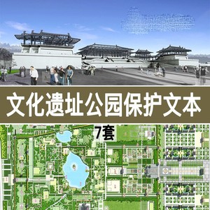 历史文化遗产遗址公园保护概念规划方案设计文本素材案例唐大明宫