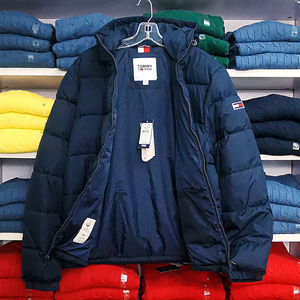 tommy hilfiger汤米正品代购男式休闲防风防水连帽保暖外套羽绒服