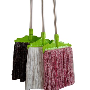 不锈钢杆长手柄懒人拖把一次性替换布家用物业吸水棉线多种可选