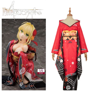 炫漫 现货 fate/extella 尼禄cos服 性感和服浴衣cosplay女装