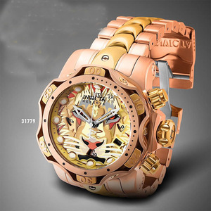 正品代购invicta因维克塔狮王31779霸气大表盘千米防水潜水男手表