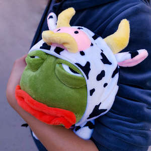 牛年吉祥物公仔孤寡蛙牛本命年毛绒玩具最丑的搞怪礼物生日礼物