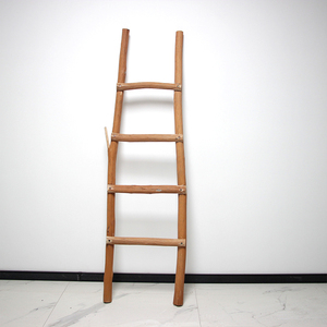 木衣帽架卧室落地挂衣架靠墙梯子衣架新中式楼梯架民宿家具2人付款