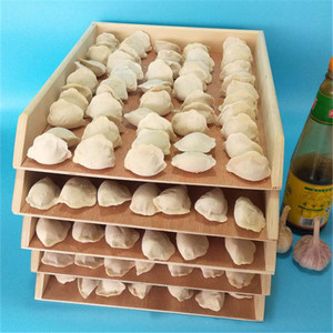 水饺托盘木面食簸箕盒馄饨饺子屉长方形冰箱收纳速冻保鲜盖垫包邮