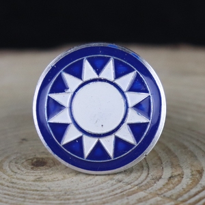 影视道具太阳花铝制帽徽国军中华民国抗战帽子徽章服装配饰