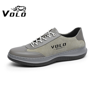 volo犀牛男士休闲鞋男2021年春秋春款新款透气款头层牛皮真皮男鞋