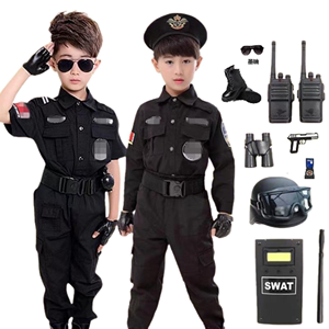 儿童特警套装男童衣服服特种兵军人保安服制服服装小孩交警警官服