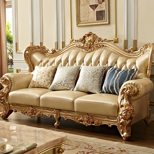 欧式沙发金色奢华