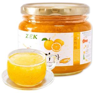 韩国进口zek蜂蜜柚子茶瓶装冲饮泡水饮品果肉蜂蜜茶冲饮580g