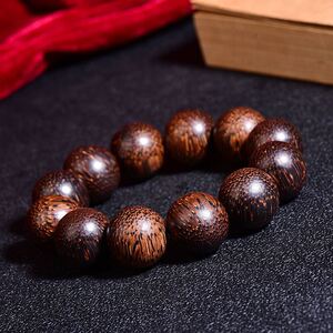 天然野生金星海南沉香手串老料沉水手链男女同款盘玩桶珠108佛珠