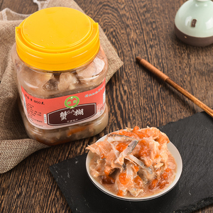 宁波特产蟹糊舟山红膏蟹糊即食罐装蟹酱咸呛蟹 醉蟹梭子蟹蟹膏酱