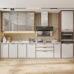 欧派橱柜定制整体现代厨房柜装修家用石英石厨房置物柜云馥 定金