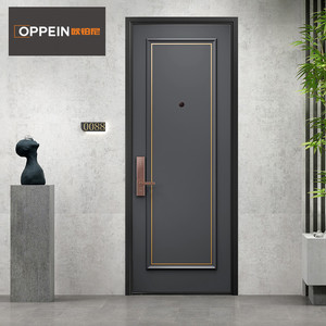 欧铂尼木门入户门进户门钢木防盗装甲门定制家用别墅门欧派官方