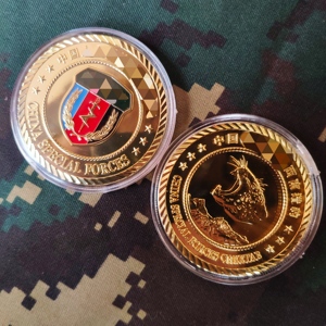 西南猎豹荣誉奖章特种兵纪念章金属镀金徽章