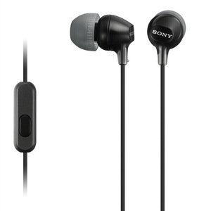 索尼EX15AP入耳式智能手机耳机适用于sonyz5/z4/z3/l39 黑色