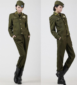 民国军装军官服国民党男女特务演出表演服装伪军国民演出服舞台服