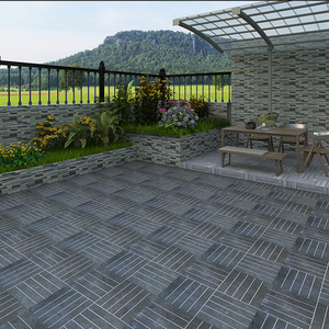 中式庭院地砖600x600仿古砖别墅阳台花园院子防滑防冻青色瓷砖