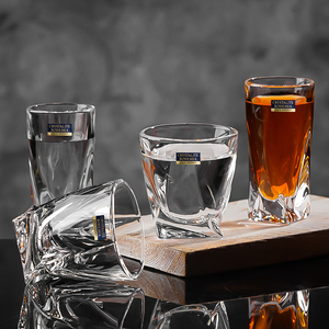 捷克bohemia 进口水晶玻璃白酒杯50ml烈酒杯shot一口杯一两小酒杯