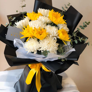 全国白黄菊花花束鲜花速递同城配送扫墓祭祖吊唁祭奠葬礼花店订花