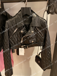 拉风夫人99淘宝【清仓】机车皮衣男士真皮夹克春秋薄款潮牌克罗心山