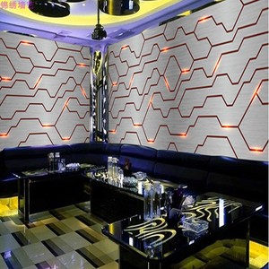 科技电竞网咖ktv现代简约立体墙布电路板电子背景墙壁布