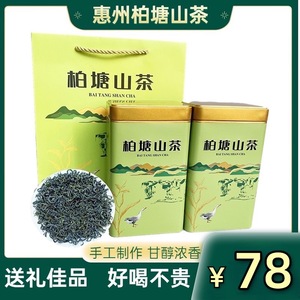 惠州茶叶博罗柏塘山茶特级 广东十大名茶浓香型清香明前绿茶2024