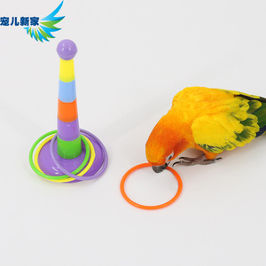 鹦鹉训练套圈圈 鹦鹉玩具 鸟玩具 鹦鹉玩具训练 益智玩具套装用品