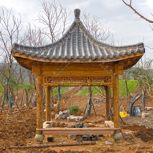 凉亭卯榫四角亭古建户外防腐木庭院实木仿古亭子木质景区花园定制
