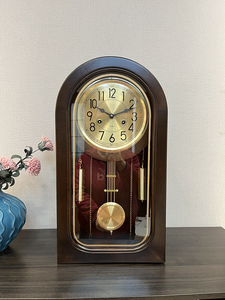 纯铜机械机芯可座可挂钟表整点报时上链条新中式大号摆钟座钟台钟