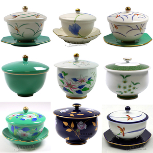 香兰社茶杯托碟盖子日本进口有田烧茶具小盖碗轻奢日式单只陶瓷杯