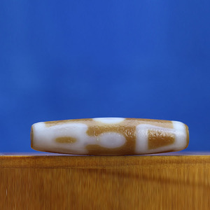 西藏天然玛瑙白毫至纯欢喜佛天珠 54*13mm超顶项链吊坠锁骨链吊坠