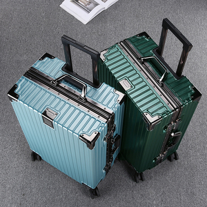 行李箱男女拉杆旅行箱20寸合金铝框学生万向轮密码锁皮箱大容量