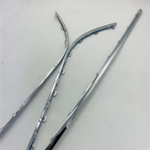 大众06-09款波罗polo劲取前后保险杠亮条 饰条前后杠镀铬条装饰条