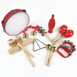 乐器3456-12岁幼儿园音乐歌曲器材童小百科三角铁铜铃木鱼婉玲打击