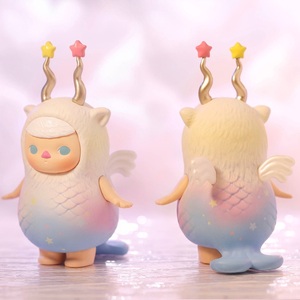 正品泡泡玛特 pucky精灵星座系列盲盒潮流玩具桌面摆件礼物情侣