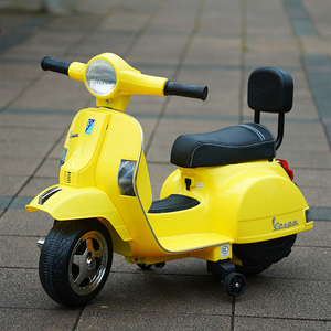 vespa儿童电动摩托车迷你维斯帕可爱网红三轮玩具童车宝宝小摩托
