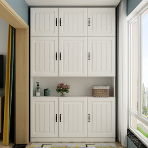 欧式防晒阳台柜储物柜简约现代经济型家用鞋柜大容量收纳组合衣柜