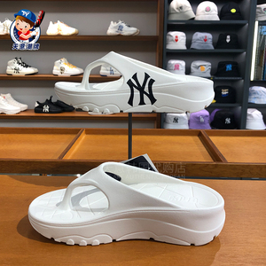 韩国直邮mlb正品鞋子2022新款百搭ins风ny人字拖男女同款舒适拖鞋
