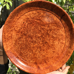 缅甸花梨瘤疤果盘