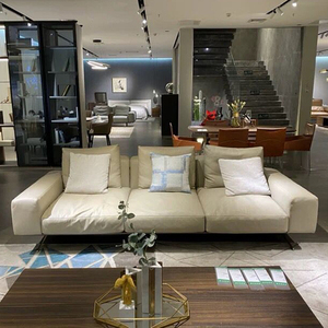 pusu普术家具卡伦沙发楷模正品客厅l型意式极简现代大小户型皮艺