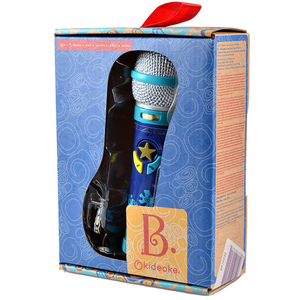 美国B.toys儿童麦克风卡拉ok音乐话筒玩具录音宝宝早教唱歌机无线