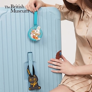 大英博物馆经典馆藏 盖亚·安德森猫猫怀表兔软胶旅行开学 行李牌