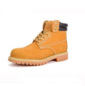 jacata易佰达正品莆田鞋国产踢不烂高帮大黄靴防水增高工装鞋男