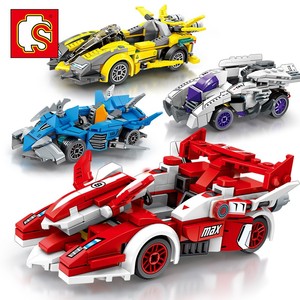 森宝积木名车总动员系列跑车赛车模型拼装益智男孩玩具儿童607001