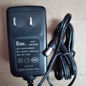 科沃斯机器19V0.6A充电器电源适配器 原装冠德KSA07D1900060HC