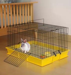 网红兔笼防喷尿大号兔子窝笼子猪豚鼠笼自动清粪宠物专用室内家用