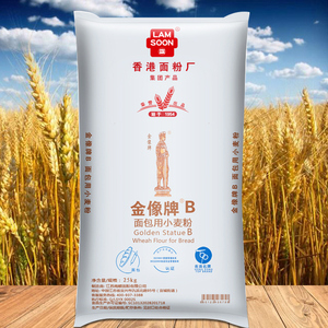 金像b面包粉25kg 高筋面粉高粉披萨面包食品营养早餐原包装小麦粉