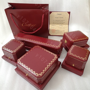 购卡地亚正戒指对戒耳环首饰盒手镯手链手表珠宝礼品盒项链包装盒